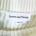 Lovers + Friends  Revolve Makya Off Shoulder Sweater Mini Dress in Cream Size S Photo 5