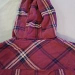 Garage  Women's Plaid Flannel Shirt Hoodie Boyfriend Fit Sz SP Photo 8