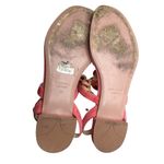 Prada Pink Suede Rosette T-Strap Sandals Photo 5