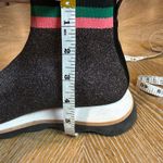 Loeffler Randall  Scout Knit Sock Sneakers Silver Pink Green Size 6 Photo 9