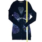 Ed Hardy Long Cardigan Cover Up Love Kills Slowly Medium Vintage Y2K Streetwear Photo 15