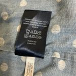 Tommy Hilfiger roll tab sleeve Cotton blue+white polka dots women's shirt XXL Photo 11