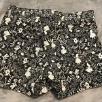 Disney  Women's Black and White Floral Shorts Photo 4