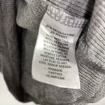 Hinge Grey Ribbed High Neck Ruffle Trim Long Sleeve Top Women's Size Small S Photo 5