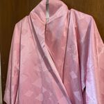 NWT 60s pink silk kimono dress Size M Photo 11