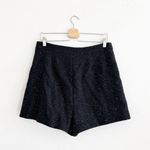 1. State  Black Gold Thread wool Blend Tweed Shorts Size 12 Photo 2