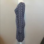 Seraphine Geometric Print Faux Wrap Maternity Dress Size 4 NWT Purple Photo 4