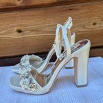 Badgley Mischka Alexa Embellished Block Heel Shoes Photo 9