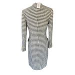 Derek Lam Constance Frayed Jacket Dress Gold Buttoned Size 8 Ivory Black NWT Photo 4