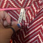 Live 4 Truth  Red and White Chevron Blouse Photo 2