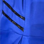 Teeze Me Royal blue with black crotched lace fit and flare dress size medium Photo 4