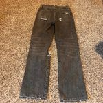 VERVET‎ BLUE Women's Charcoal Black Distressed Ripped Straight Leg Jeans Size 25 Photo 5
