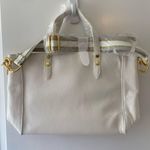 Joy Mangano “Joy Chic”White Leather Satchel, Handbag With RFID NWOT White Photo 4