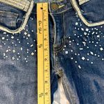 Machine Jeans Size 3 Inseam 30 Inches Glass Mirrors Blue Photo 4