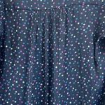 Jason Wu J Womens XXS Polka Dot Blouse Top V-Neck Blue Purple Career Classic Photo 5