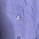 Sandro  Lavender Linen Blend Sleeveless Top Pleated Peplum Self Tie Belt Size XL Photo 2