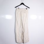 Faherty Monterey Linen Pants In Natural Bombay Stripe Print Straight Leg Trouser Photo 3