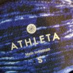 Athleta  PAINT BUCKET RELAY CROPPED ATHLETIC LEGGINGS BLUE PURPLE SMALL Photo 9