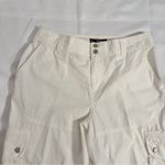 Ralph Lauren Lauren White Cargo Pants Capri Size 8 EUC! Photo 2
