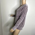 Mudd  Purple Chenille V Neck Sweater Photo 1
