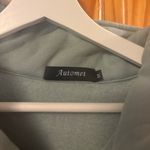 Boutique Brand Size Medium 1/4 Zip Blue Pullover Athleisure Sweatshirt. Photo 2