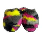 Sorel Go Mail Run Fluffy Slipper Black Multi Size 5 New Photo 1