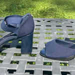 Anne Klein ‎ Womens Size 5 Cecily Navy Blue D'Orsay Heels Pumps Shoes Photo 0