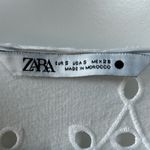 ZARA  Bloggers Favorite White Eyelet Long Sleeve Mini Dress Corset Small 2786/972 Photo 5