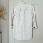 Madewell Denim Oversized Mini Shirtdress in Tile White Size XSmall NWT Photo 10