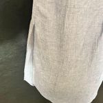 Tahari  Light Blue Linen Button Front‎ Maxi Skirt Size Small Photo 7