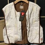 Free People Kacie Reversible Quilted Liner Vest in Lavender Brown Size Small Photo 5