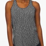 Lululemon Essential Tank Pleated Spaced Out Space Dye Black White Workout Tank Photo 0