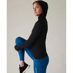 Athleta Flurry Seamless Hoodie Black XS Photo 2