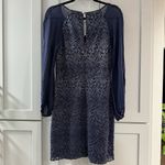 Lilly Pulitzer Lilly Pulitzer Carleigh Tunic in Navy and Silver Lace Size 6 Photo 3