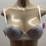 Massam Size Medium White Floral Print Padded Underwire Bra. Made in Brazil. New. Photo 0