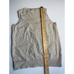 ZARA  Knit Tank‎ Top Sleeveless Sweater Vest Beige Cotton Blend Small Photo 2