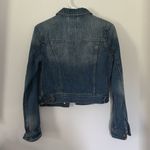 I Love H81 Women’s Long Sleeve Denim Blue Jean Jacket Size Small‎ Photo 2