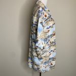 Campia Tropical Beach Poker Camp Shirt Sz Medium Blue Photo 3