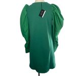 AREA STARS Green Puff Sleeve Crew Neck Mini Dress Size S Photo 5