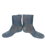 Aquatalia Snow Boots Patchwork Winter Waterproof Suede Black Brown Size US 9.5 Photo 5