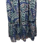 Shoshanna  Tiered Embroidered Zanita Multicolor Long Sleeve Midi Dress Size 2 Photo 9