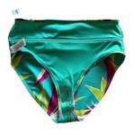 Old Navy NWT Teal World High-Waisted Bikini Swim Floral Quick Drying SZ S #1211 Photo 6