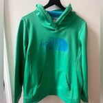 The North Face long sleeve hoodie, green, size large Photo 0