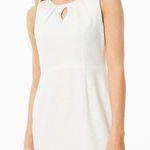 Kasper NWT Pique Keyhole-Neck Sheath Dress in lily white Photo 4