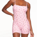 SKIMS Rare Soft Lounge Scoop Onesie in Cherry Blossom Print XL Photo 0