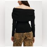Cotton On 🆕 Y2K Ribbed Knit Off-Shoulder Long Sleeve Top Sexy Ruched Pullover Photo 4