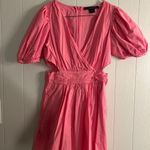 French Connection  Pink Puff Sleeve dress with cutouts Photo 1