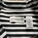 Alfred Dunner Alfred Black/White Striped Blazer SIZE 14 Photo 2