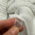 KINROSS Sweater Womens Medium White Cable Knit Hooded Cotton Photo 3