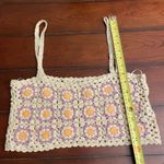 ZARA  Crocheted Floral‎ Crop Top Photo 3
